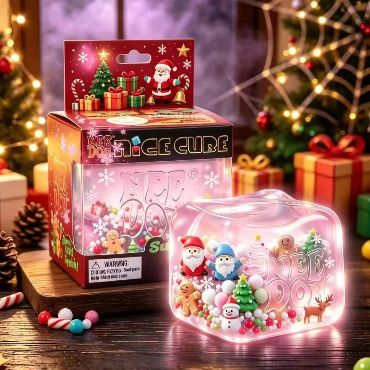 NeeDoh Squishy Sensory Stress Toys – Halloween & Christmas Themed Squeeze Balls for Kids & Adults